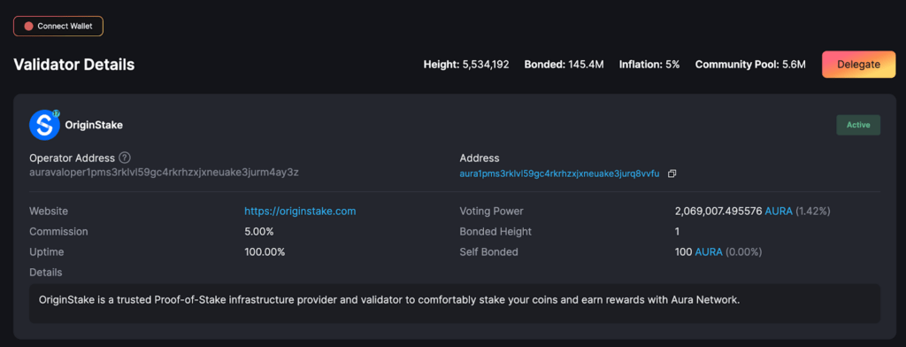 Aura Scan Staking Guide